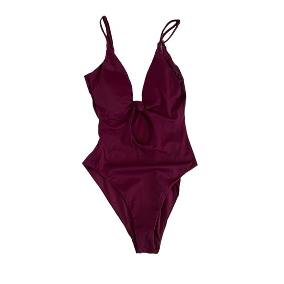 Andie Santorini One Piece Swimsuit Women's S Plum Purple NWT - Picture 3 of 16